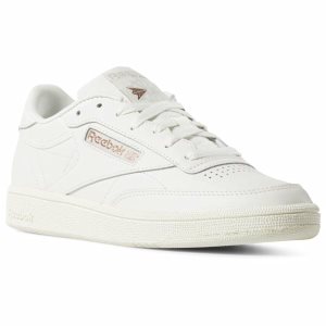 Adidasy Damskie Reebok CLUB C 85 Różowe Złote/Białe PL 97XSUVR